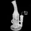 8.5 inches Glass bongs Tall Dab Rig hookah Recycler Bong Water Pipe Female joint size 14.4mm