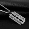 Chains Drop Movie Peaky Blinders Necklace Razor-blade Pendant Bling Chain Choker Neck Laces CollaresChains