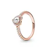 925 Sterling Silber RINGE Kubischer Zirkon Für Pandora Mode Ring Valentinstag Rose Gold Ehering Frauen Mit Original box