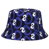 Summer Vintage Printed Women Men Reversible Fisherman Hat Foldable Cartoon Street Hip Hop Bucket Hats Mucqe