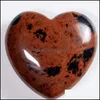 Stone Logo Lower J￳ias Opal Natural Opal Amor 25mm Sete cores Turquesa Rose Quartz Naked Heart Ornames Handding Dhybi