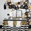 Black Gold Balloon Garland Arch Happy Birthday Party Decoration Kids Graduation Party Latex Baloon Wedding Birthday Decor 220527