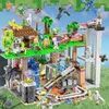 Mountain Cave My World Bricks The Mine Mechanism Inglys Building Block Action Figures Compatible My World Set Gifts Toy G220524