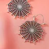 Clip-on & Screw Back Creative Fashion Spider Web Halloween Earrings Jewelry Ear Hanging WomenClip-on Odet22