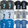 Xflsp Carolina del Norte Sam Howell Fútbol cosido Jersey Mitchell Trubisky NCAA 150TH Mens azul blanco negro camisetas