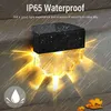 Portable RGB Lamp Outdoor Solar Lights IP65 Waterproof LED Step Lights Decorative Stair Night Light