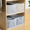ملابس خزانة ملابس التخزين القابلة للغسل منظم درج القماش القابل للغسل - 7 شبكة قابلة للطي خزانة خزانة الحاوية الفواصل