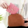 Sanitary Napkin Storage Bag Dot Cotton Linen Sanitary Pad Pouch Aunt Towel Bags Button Open Packaging Coin Purse Jewelry