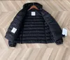 Puffer leve do inverno para baixo casaco Black Womens Ladies Outwear