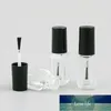 30pcs/lot 3ml 4ml Square Clear Glass Vials Bottle With Brush Cap Small Nail Polish Bottle for Nail Gel Liquid Oil