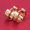Titanium Steel Stating para mujer Exquisito Fashion C Diamond Ring Lady Earrings Regalo de joyería