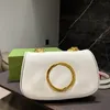 Orta iç içe omuz çantası kadın tasarımcısı lüks çapraz gövde çantaları toka kapak cüzdanı yeşil kırmızı ağ kayış el çantası 22cm moda 2022 çanta