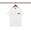 23SS Erkek Kadın Tasarımcı Tişörtleri İnsan Moda Mektubu Baskılı T-Shirt Siyah Beyaz Turuncu Renk Tişörtleri Günlük Tees Kısa Kollu Hip Hop Sokak Giyim Tshirts