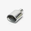 Manifold & Parts Car Universal Oval Exhaust Tip Stainless Steel For W204 Class C Muffler 50mm Inlet Single Out Pipe TuningManifold ManifoldM