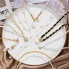 VKME – pendentif ours en or pour femmes, pendentif en perles, ras du cou, chaîne papillon, bijoux, vente en gros