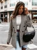 Women's Suits & Blazers Plaid Blazer Jacket Women Spring Autumn Long Sleeve Casual Slim Khaki Woman Coats 2022 Fall Elegant Office Suit Coat