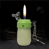Newest baby milk bottle Shaped Lighter Inflatable No Gas Metal Cigar Butane Cigarette Flame Lighters Smoking Tool Home Decorative Ornaments