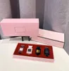 Top perfume set 7.5ml 4 CHE RRY ROSE PRICK OUD WOOD WHITE SUEDE perfume kit 4 in 1 with box303l