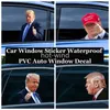 2024 Election Trump Decals Car Stickers Funny Banner Flags Left Right Window Peel Off Waterproof PVC Decal Party Supplies GWE13802