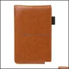 Notas Notas de Office Supplies Business Industrial Mtifunction Pocket Pocket Planner A7 Notebook Small Bloco de notas Livro de couro ER Diário