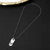 Pendant Necklaces N963 Men Rock Hip Hop Jewelry Stainless Steel Cool Spearpoint Arrowhead Necklace Beads Chain NecklacesPendant