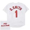 Maglia Ozzie Smith Vintage 1992 1982 WS Hall Of Fame Patch Rosso Navy Mesh HOF 75th Crema Nero Baby Blu