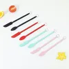 3 in 1 siliconen mini-spatula's Uitbreidbare gladde lepel cosmetische fles jam schraper crème cake spatel keuken bakaccessoires