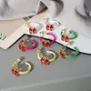 Stud earring dames high-end zirkon ontwerp industriële piercing sieraden accessoires voor dames moda mujer vrienden 2022Stud