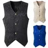 Gilet da uomo Gilet nero Rinascimentale Cosplay Gilet da pirata medievale Vintage Vicotiran Steampunk Per abito gotico 2022 Kare22