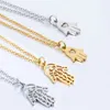 En gros En Acier Inoxydable Yoga Collier Bouddha Hamsa Main Pendentif Colliers Pour Femmes Cadeau De Mode Bijoux Collier Nouveau