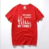 THIS FAMILY PROTECTS MY FAMILY GUNS WEAPONS Funny T Shirt Men Short Sleeve Printed Cotton Cartoon Tshirt Tops 220624