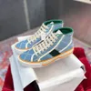 Casual Sneakers Designers Projektanci luksusowe płótno buty beżowe niebieskie umyte jacquard eenim mężczyzn butów butów as Ace gumowa haftowany vintage