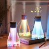 500 ml de umidificador de ar USB Ultra Mist Maker Fogger com luzes LEDs coloridas para casa aroma elétrico Difusor Mini Y200113