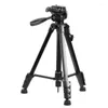 Telefone para transmissão ao vivo Tripod Stand DSLR Câmera Pan Head Suporte flexível em torno de 360 ​​graus Ajuste e trava os tripés LOGA22