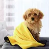 Les serviettes de bain de toilettage pour chiens de compagnie sont faciles à nettoyer, peignoirs épais super absorbants pour chats et chiens, couvertures douces, fournitures à séchage rapide YF0024