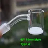 25mm OD Opaque 4mm Bottom Smoking 14mm quartz banger nail 10mm 18mm male female for Dab Rig Glass Bong Bowl Pipes Adapter