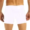 Heren Shorts Sexy Wetlook PVC Rits Skinny Hardlopen Sport Korte Broek Compressie Fitness Lakleer Push Up Clubwear Heren