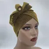 Capinhas de roupas étnicas Capas de turbante para mulheres glitter glitter lenço de cabeça muçulmana capoto femme musulman extractoso islâmico turbante capethnic capethnic
