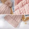 Kış Sonbahar Örme Pompom Beanies Şapkalar Kadınlar İçin Şirin Katı Yumuşak Sıcak Kapak Tığ işi Dış Mekan Katı Kayak Snow Beanie Şapkası