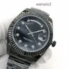 Classic black Shell Men's Watch Luxury 41mm mechanical automatic stainless steel228x
