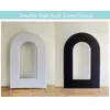 Party Decoration Custom Blue Open Arch Backdrop Cover Solid Color Kids Baby Shower Birthday Wedding Chiara Wall Panel Arched Metal Stand Fra