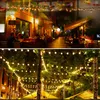 Strings 10M G50 LED Globe Bulb String Lights Outdoor Waterproof Commercial Grade Garland For Garden Patio Wedding ChristmasLED