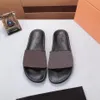 New Men Women Slippers flower Designer Shoes Brown Black Slide Summer Fashion Wide Flat Slippery With Thick Slipper Flip Flops