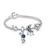 925 Silber Charme Perlen Dangle Astronaut Erde Damen Juwelier Geschenk Quasten Mond Star Perle Fit Pandora Charms Armband DIY Juwelierzubehör