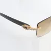 Medium diamond buffs sunglasses 3524012 with black horns sticks and 56 mm lens