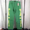 Bone Embroidery KAPITAL Jeans Men Women Green Gray Denim Pants Oversize KAPITAL Cargo Jeans T220803