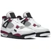 män kvinnor 4s retro basketskor Bordeaux cool grå uppfödd jumpman 4 svart katt royalty mens tränare neon sport sneakers