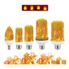 Led Bulbs Fl Model 3W 5W 7W 9W E27 E26 E14 E12 Flame Bb 85265V Effect Fire Light Bbs Flickering Emation Decor Lamp Drop Delivery Lig Dhfmf