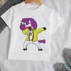 Cdjlfh dabbing enhörning t-shirts tecknad t-shirt för pojkar barn djur tryck kawaii flicka barn sommar t-shirt baby flickor kläder