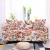 Pokrywa krzesełka Sofa Sofa Cover Coral Elastic Slipcover for Living Room Couch All-Inclusive Protector 1-4 SETHAIR
